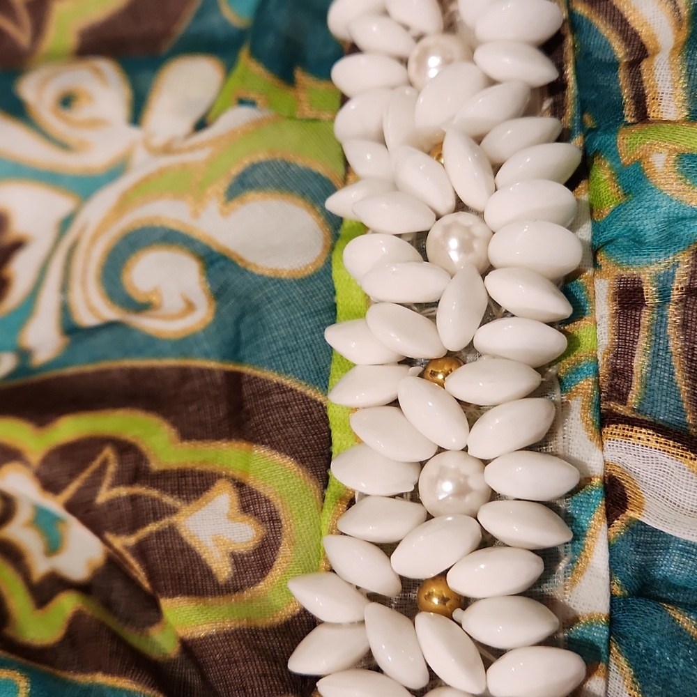 ❤️ NWOT! MILLY BEADED GREEN GOLD BROWN A-LINE DRESS, 2 - Picture 16 of 16